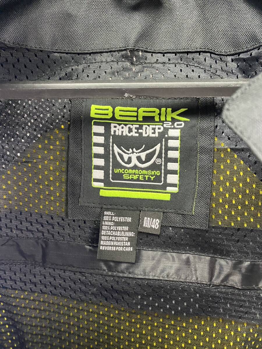 BERIK ベリック メッシュナイロンジャケット BLACK/WHITE 48サイズ 新品未使用 バイク サマージャケット 夏用ジャケットの画像6