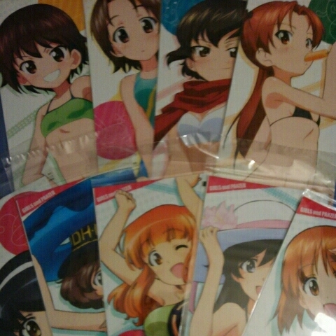  Girls&Panzer last chapter most lot premium L. long clear poster all 9 kind poster ga Lupin swimsuit bikini large . woman an educational institution unused 