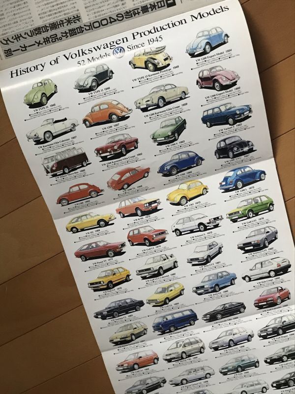 ＜CA＞ CAR and DRIVER 日産GT-Rの系譜　初代トヨタｄB トヨタ／VW プロダクションモデル大型ポスター　2006年2-10号_VW車イラストポスター