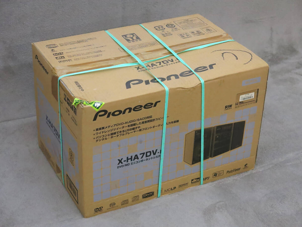  совершенно нераспечатанный *Pioneer/ Pioneer *DVD/MD мини компонент X-HA7DV-K( черный )/DivX*SACD/ неиспользуемый товар 