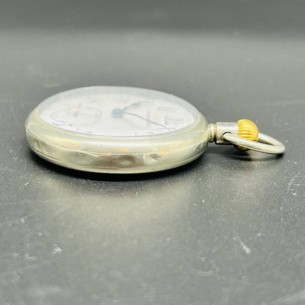 SEIKOSHA 精工舎 懐中時計 手巻き 大鐵刻印 4294 稼働品 セイコーシャ レトロ アンティーク 時計 コレクション コレクター ホワイト 8048 の画像5