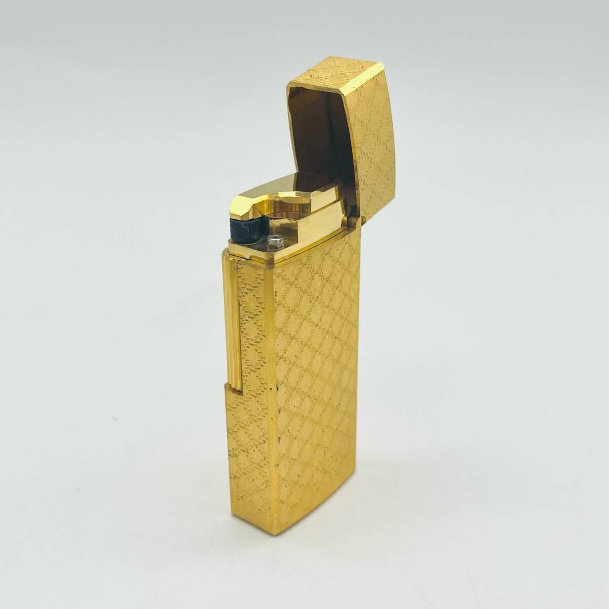 MARK CROSS マーククロス ガスライター ゴールドカラー ライター 喫煙具 かっこいい オシャレ ケース付 火花未確認 1円出品 中古品 8015 の画像3