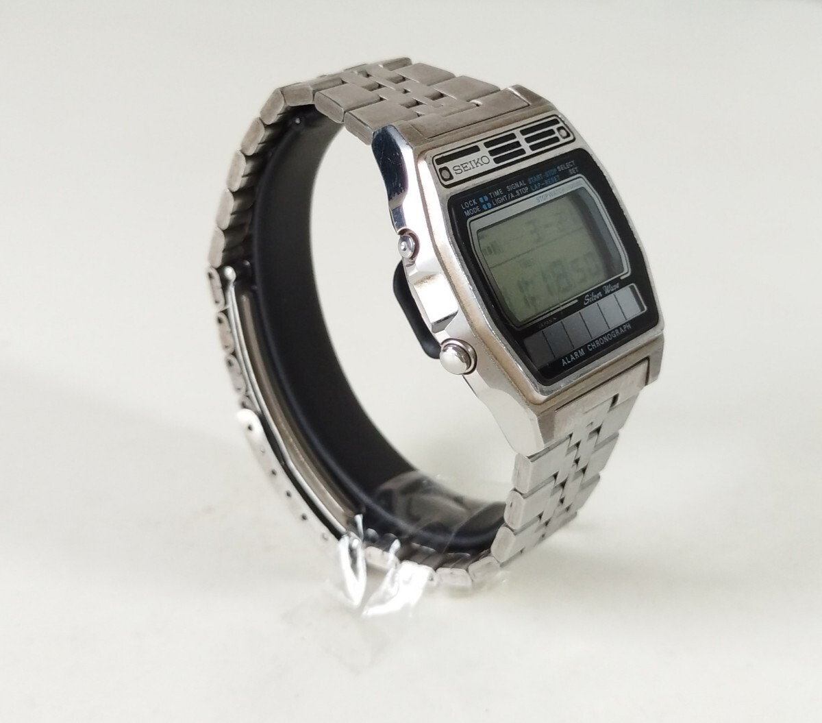 ジャンク SEIKO セイコー アラーム クロノグラフ デジタル 腕時計 シルバーウェーブ クォーツの画像7