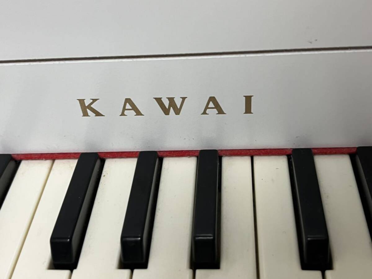 【送料無料】KAWAI/カワイ/ミニピアノ/ホワイト/動作音確認の画像5