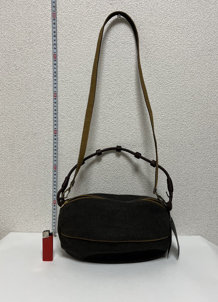 [ free shipping ] unused / tag attaching / canvas / old fee ...../2 way ( hand, shoulder ) bag / cotton 100%/KYOTO/HOKYO JAPAN