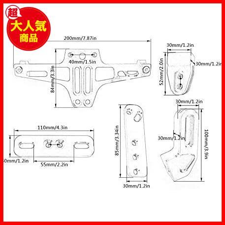 【驚安！数量限定！】 390 690スズキ（ブラック） 200 デューク125 ユニバーサルオートバイCNCナンバープレートホルダーブラケットfor_画像2