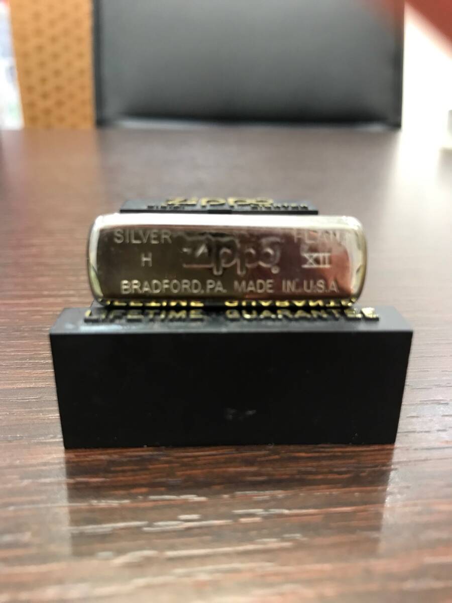 #5946 Zippo ジッポ ライター OKINAWA REVERSION 沖縄返還25周年モデル 1972年-1997年 シルバープレート 1996年製 火花〇の画像3