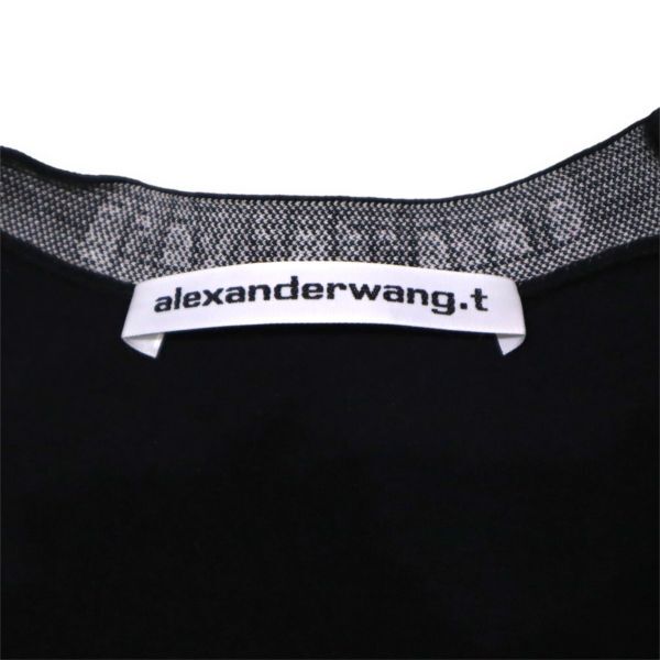 良品 alexande rwang アレキサンダーワン ロゴトリム トップス Tシャツ 半袖 ブラック 正規品_画像9