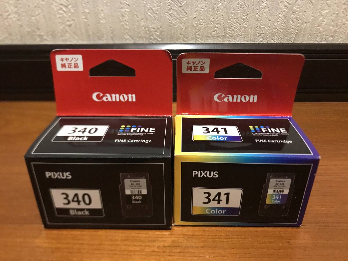 Canon キャノン　純正インク　BC-340 黒　　/BC-341　カラー　標準容量_画像1