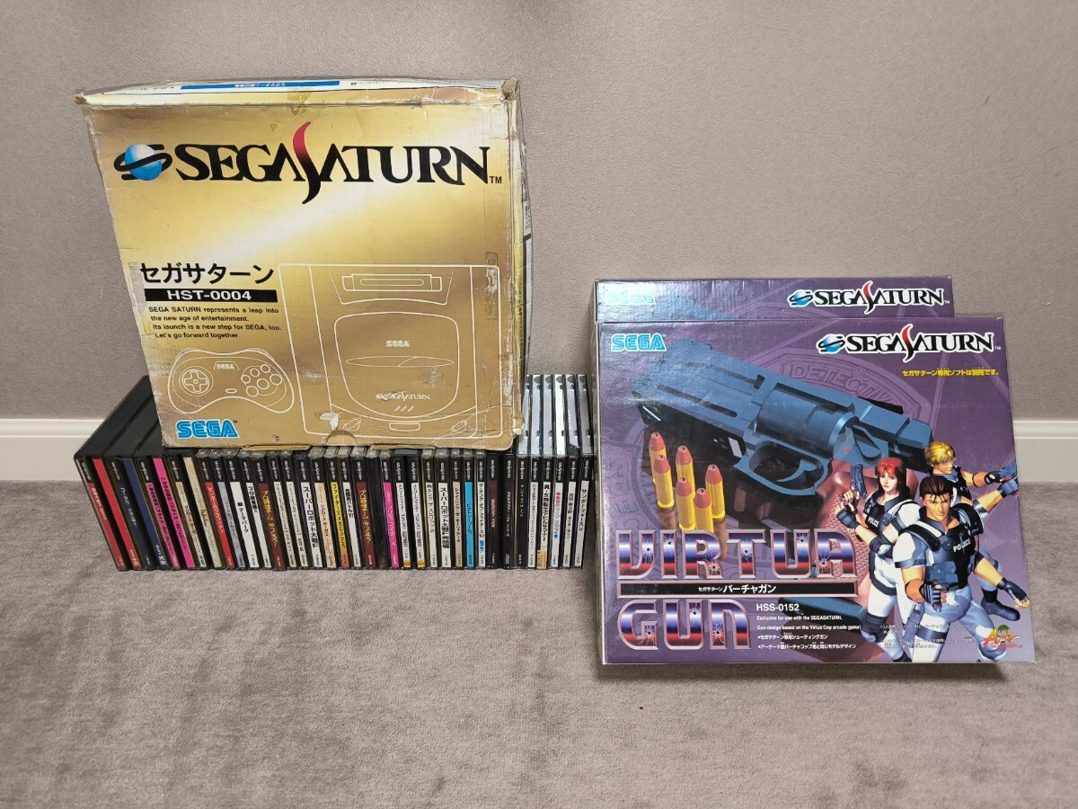  【すぐ遊べるセット】セガサターン ゲームソフト バーチャガン SS SEGAの画像1