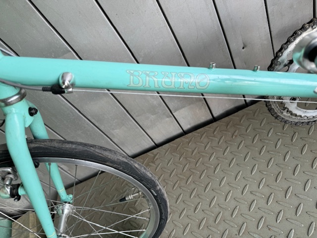 BRUNO ブルーノ 自転車 ミニベロ、2×8変速、ロードバイク、引き取り限定、発送不可_画像3