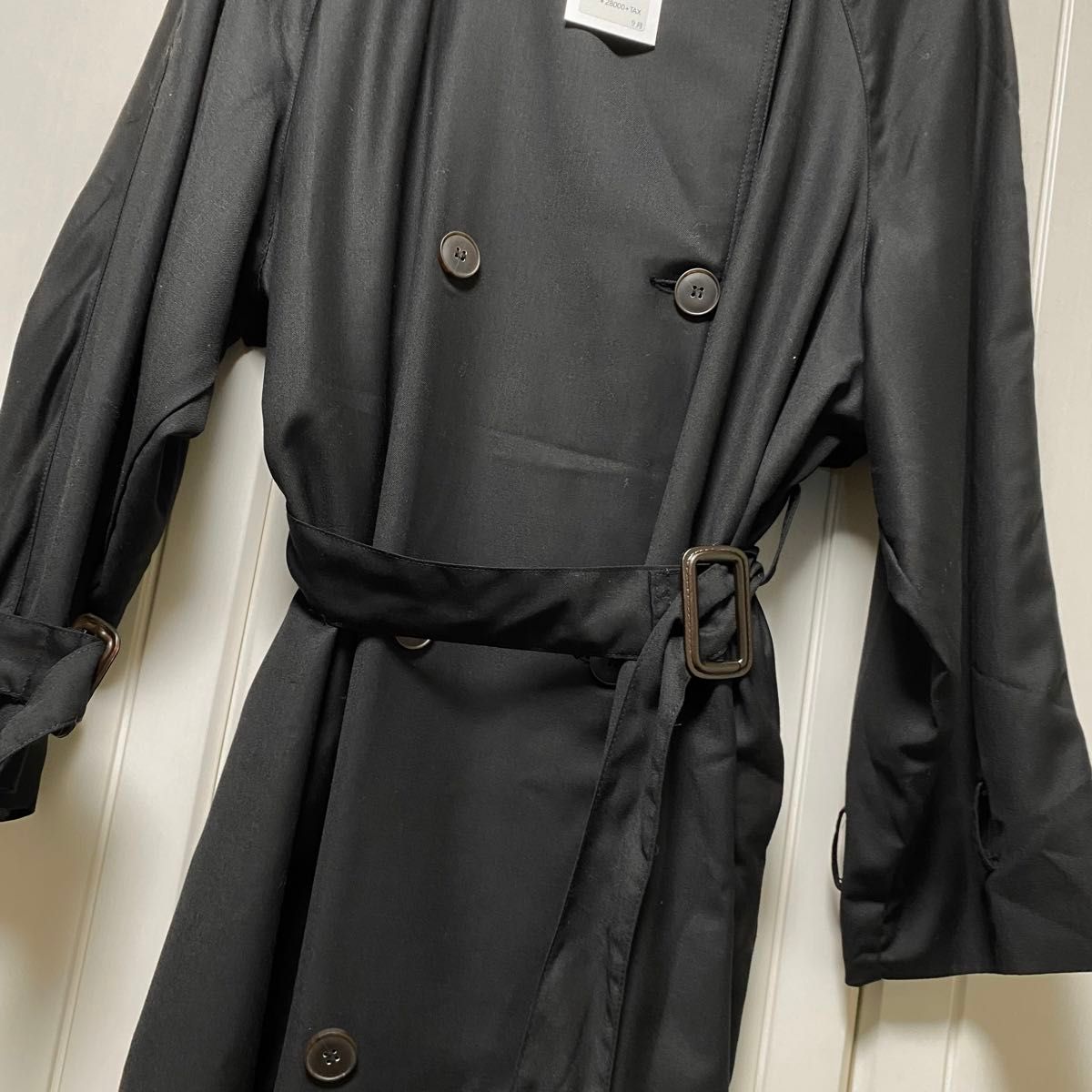 AMAIL アマイル　RELAX OVER BIG COAT  ロング トレンチコート  ブラック 黒　スプリングコート