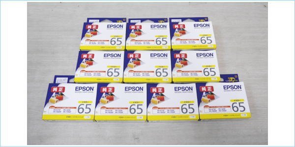 [DSE] (未開封) 期限切れ EPSON エプソン 純正 インクカートリッジ 糸 ICY65 10個セット まとめ売り