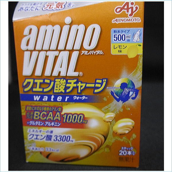 [DSE] (未開封品）箱傷み 味の素 アミノバイタル クエン酸チャージウォーター 10g×20P 6箱まとめ売り_画像2