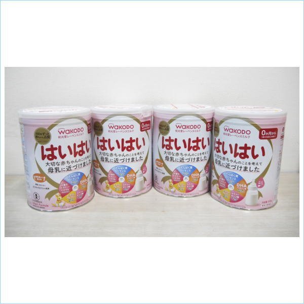 [DSE] (新品) 缶へこみ 和光堂 レーベンスミルク はいはい 810g 4個セット まとめ売り 粉ミルク 赤ちゃんの画像1