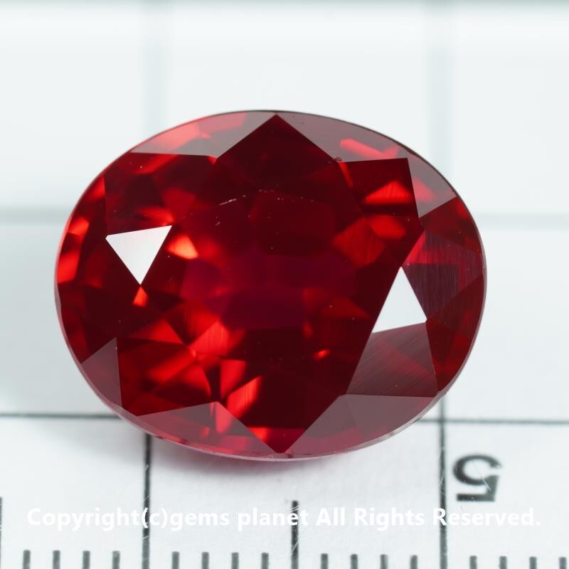 11.84ct ピジョンブラッド 合成ルビー 962の画像4