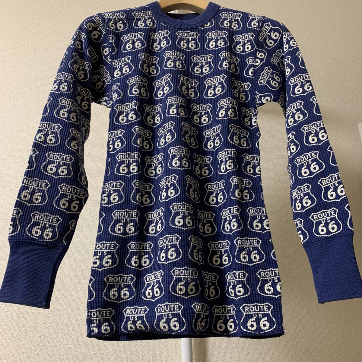 ★新品未使用★トイズマッコイ ロングスリーブサーマルTシャツ ルート66 Sサイズ36 浜田雅功 青 紺 ロンT リアルマッコイズ バズリクソンズ ★新品未使用★トイズマッコイ ロングスリーブサーマルTシャツ ルート66 Sサイズ36 浜田雅功 青 紺 ロンT リアルマッコイズ バズリクソンズ