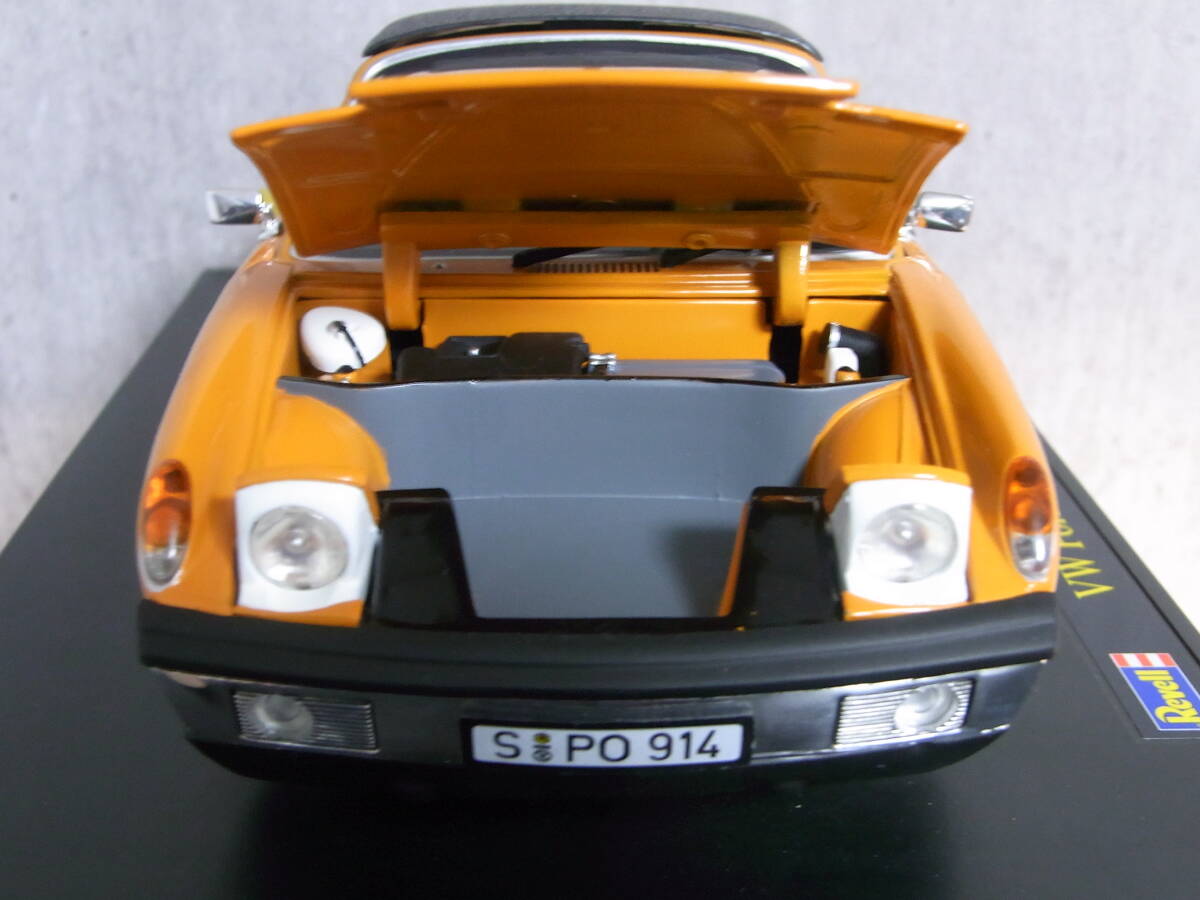 ★1円～レア物!★VW Porsche 914/6 Orange 1/18【ギミック多数! ワーゲン・ポルシェ 空冷水平対向エンジン搭載】★Revell 08864★914 911Tの画像4