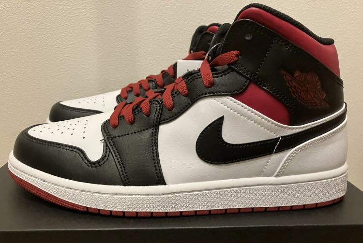 即決29.5cm NIKE AIR JORDAN1 MID Gym Redナイキ エアジョーダン1 ミッド ジムレッド 新品国内正規品_画像4