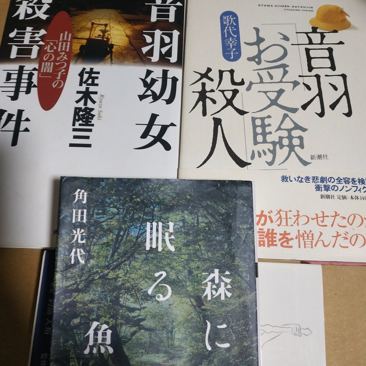 音羽お受験殺人3冊 音羽幼女殺人事件/佐木隆三 音羽お受験殺人 森の眠る魚(題材にした小説)/ 角田光代 ママ友 小学校受験 検索→数冊格安_画像1