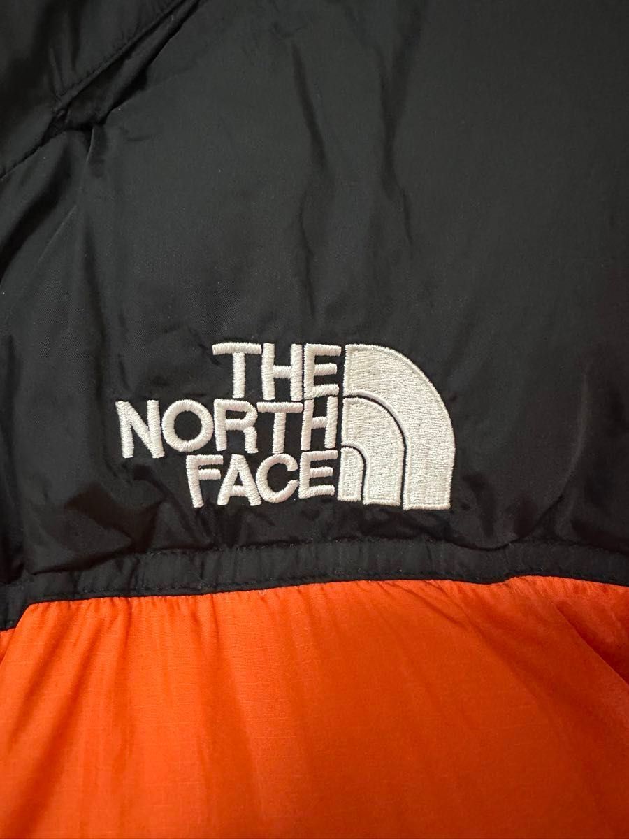 THE NORTH FACE ダウンジャケット ノースフェイス ヌプシ 700FP レッド イエロー JACKET