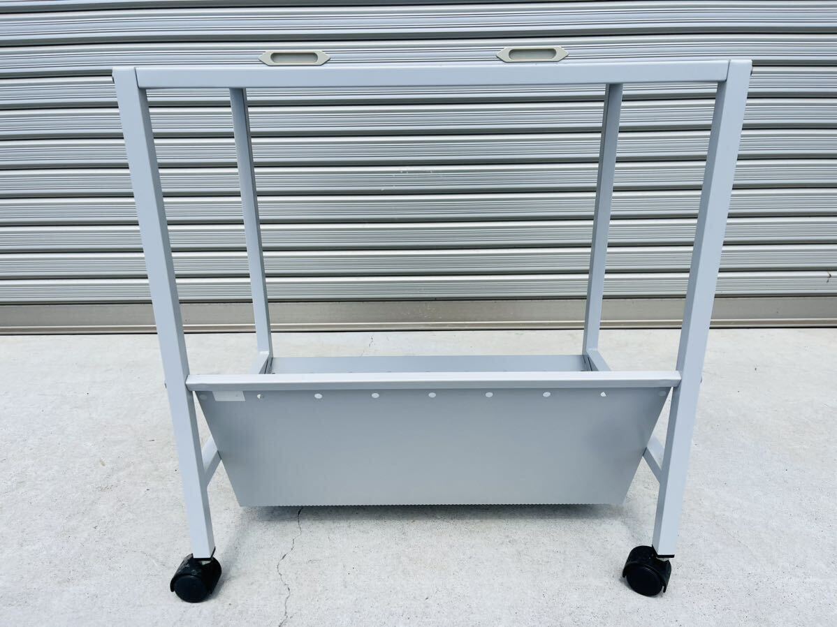  Iwate present condition outright sales tabletop attaching file Wagon (2) 1 step with casters . white Wagon file storage agricultural machinery and equipment . Yahoo auc shop 