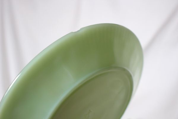 USA アメリカ ヴィンテージ 古いミルクガラスのカップとお皿 デザートのセット ジェダイ ジェーンレイ トリオ2客セット_画像9