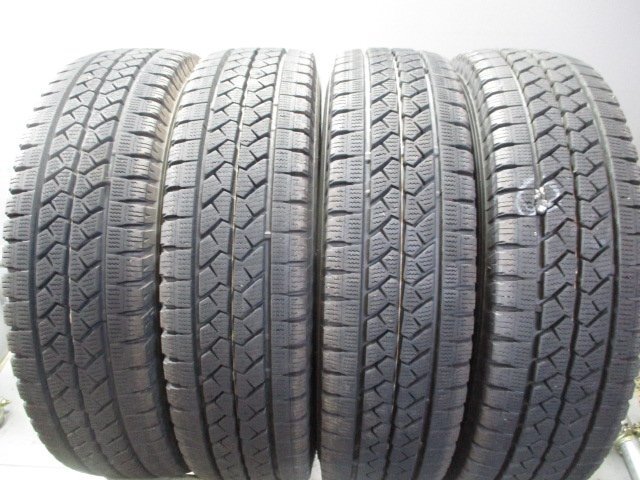 管理番号　R415　中古タイヤ スタッドレス 165R13 6PR LT バリ山冬4本価格！BS VL1 法人宛/営業所止め送料無料 プロボックス サクシード_画像1