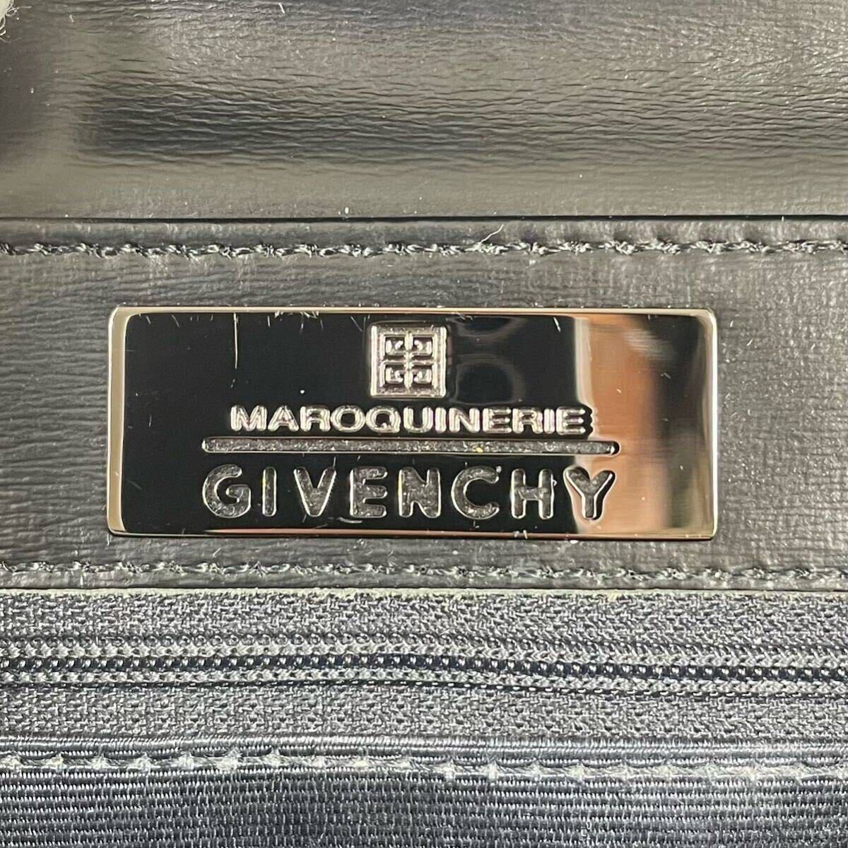 1円〜【極美品】GIVENCHY ジバンシィ ハンドバッグ ショルダーバッグ 黒 トップハンドル 手提げ ブラックレザー ターンロック_画像10