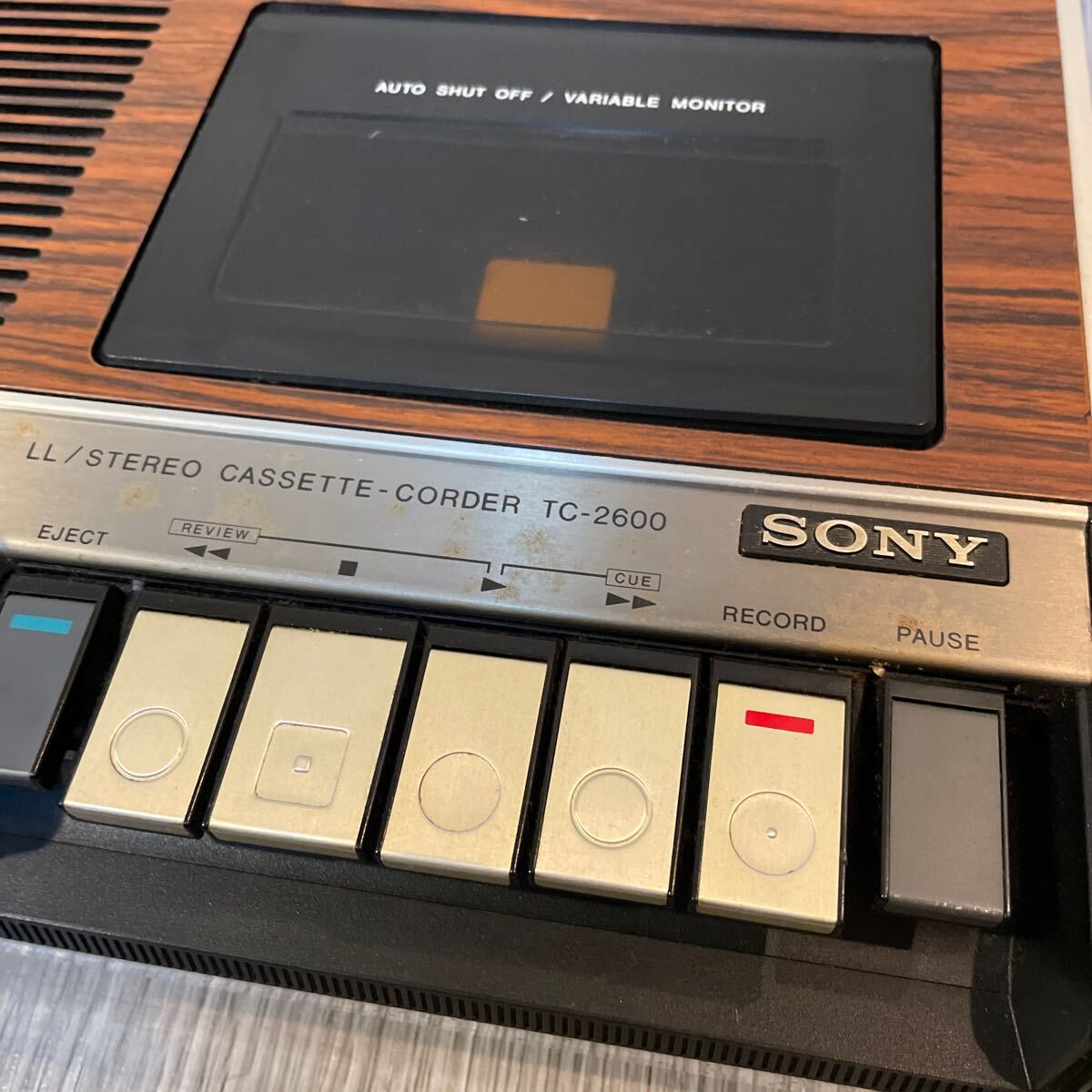 SONY ステレオカセットコーダー TC-2600 昭和レトロ ソニー STEREO の画像3