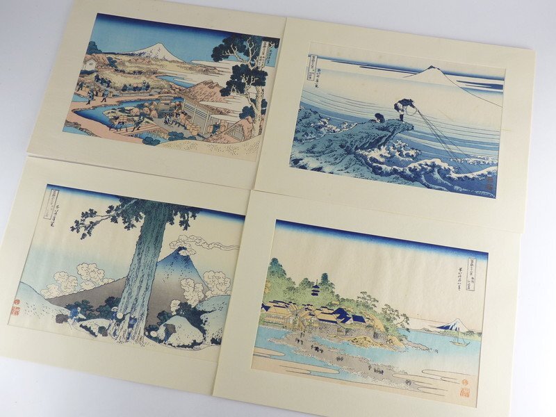 【都屋】10 葛飾北斎 筆「富嶽三十六景」全46枚 古法純手摺木版画 解説 浮世絵 監修 東京国立博物館の画像4