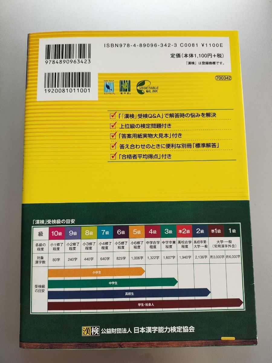 漢検 準２級 過去問題集 (平成２８年度版) 日本漢字能力検定協会 (著者)