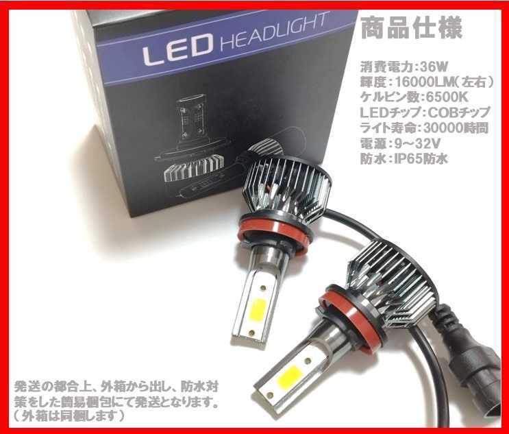 LED フォグランプ H8 H9 H11 H16 HB3 HB4 16000lm フォグライト バルブ 爆光 ヘッドライト ホワイト 明るい 車検対応 プリウス 汎用_画像6