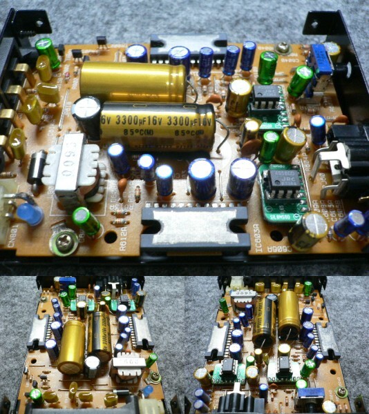 ADDZEST Addzest A-90 2ch small size power amplifier parts have been changed .