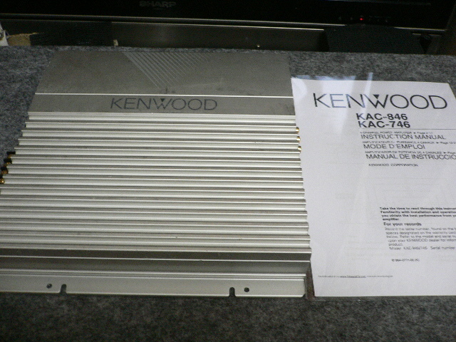 KENWOOD ケンウッド KAC-846 4ch パワーアンプ 部品交換済みの画像10