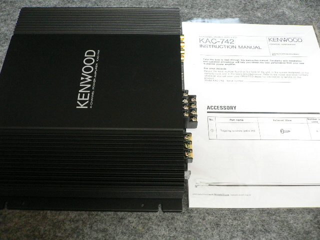 KENWOOD ケンウッド KAC-742 4ch パワーアンプ 部品交換済みの画像10