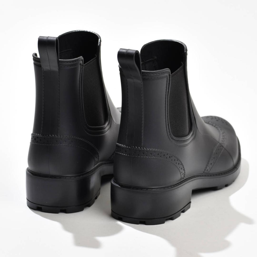 Mサイズ レインブーツ 匿名 長靴 ビジネスシューズ メンズ 防水 サイドゴア 25.5〜26.0cmの画像5
