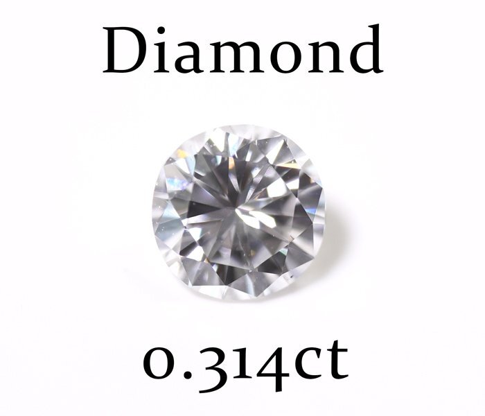 W-54☆ルース ダイヤモンド 0.314ct（G/VS-1/GOOD）中央宝石研究所ソーティング付きの画像1