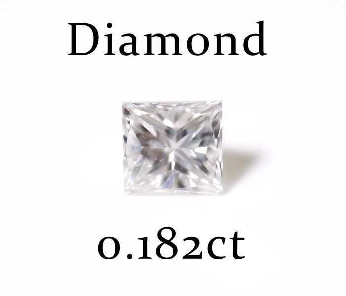 Y-6* loose diamond 0.182ct(H/SI-2/QUADRILLION) Japan gem science association so-ting attaching 