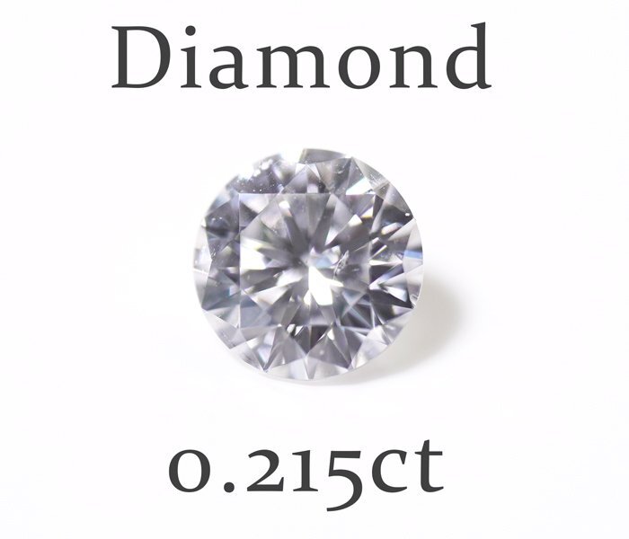 Y-56* loose diamond 0.215ct(D/SI-1/VERYGOOD) Japan gem science association so-ting attaching 