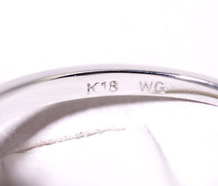 Y-82*K18WG бриллиант 0.48ct кольцо 12 номер слабый 