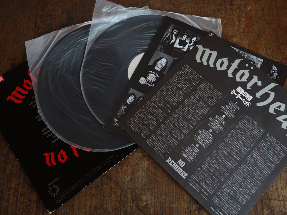 白プロモ MOTORHEAD モーターヘッド NO REMORSE 悪魔の肖像 2LP盤 レコード 帯付き ロック テストプレスの画像3