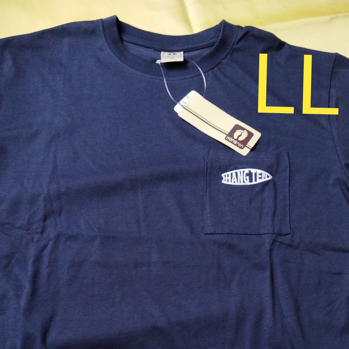 ▼1371　ハンテン　HANGTEN 半袖Tシャツ LLサイズ 濃紺   未使用新品　タグ付　　