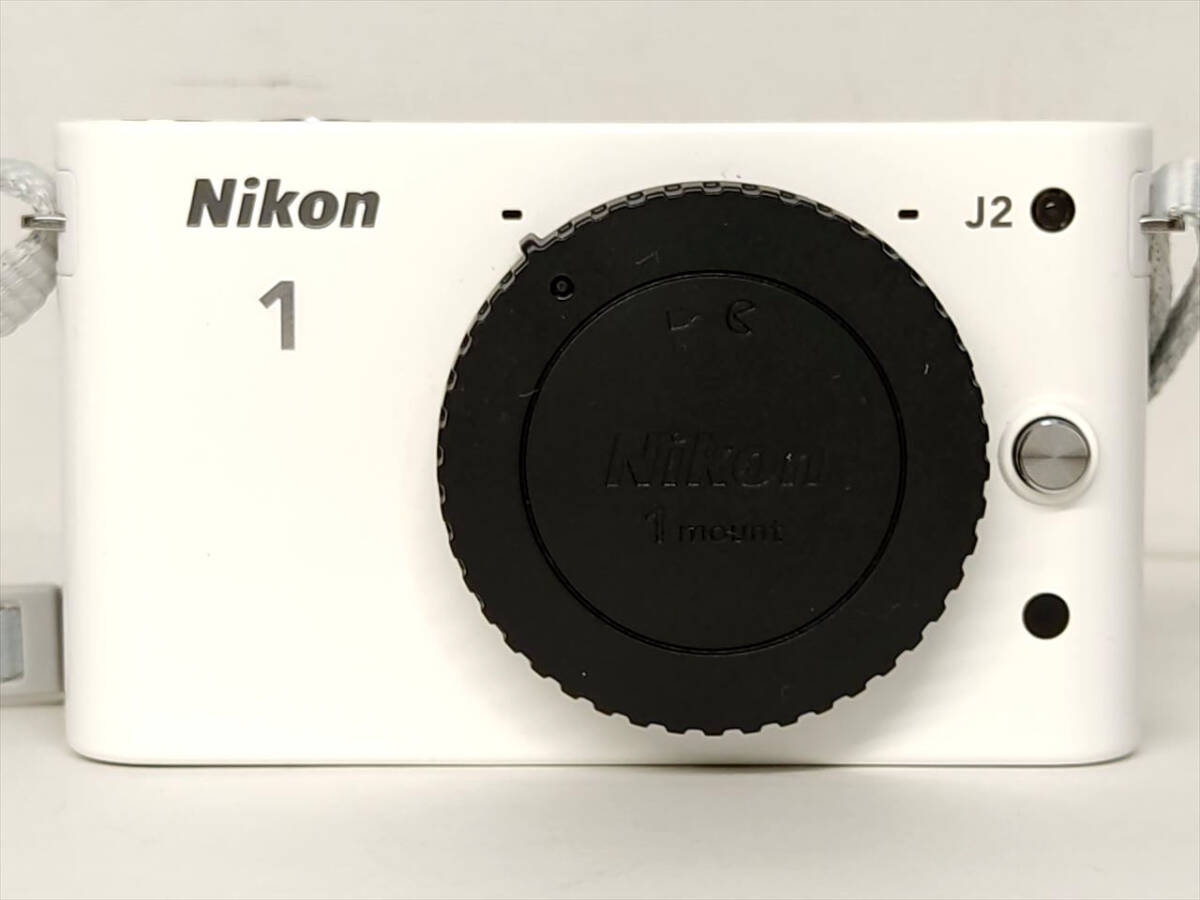 〓 ミラーレス一眼カメラ Nikon 1 J2 ダブルズームキット ニコン ホワイト デジカメ εの画像2
