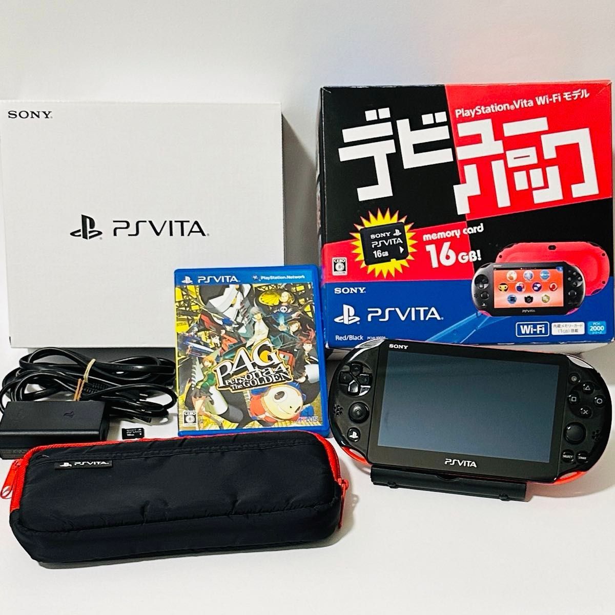 PlayStationVita本体デビューパック Wi-FiモデルPCH-2000シリーズ レッド/ブラック PCHJ-10024