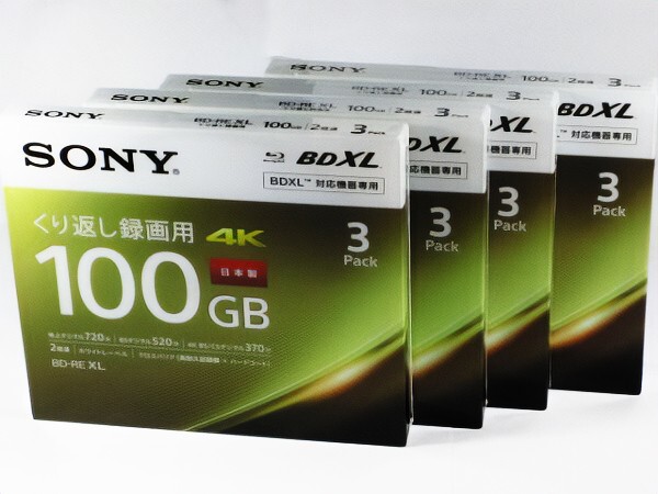 ■ SONY BDXL 3層 100GB 3枚パック 4個セット (3BNE3VEPS2)の画像1