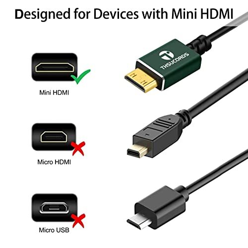 【訳有未使用】3M Thsucords 細柔らかい & 薄型 ミニ HDMI to HDMI ケーブル 3M.…_C_1956_画像3