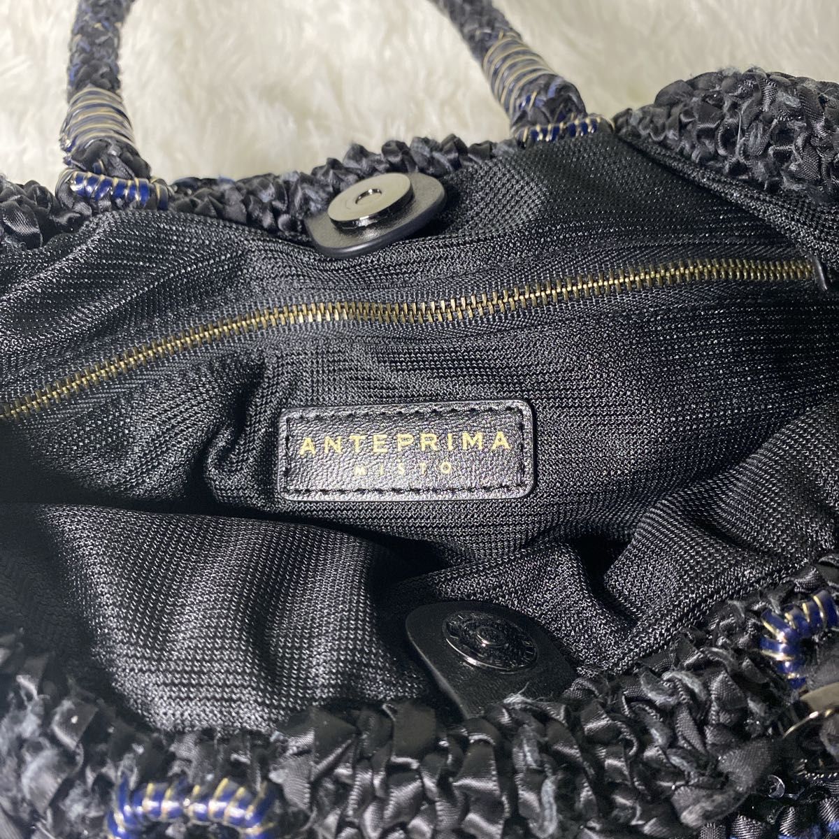【極美品】 ANTEPRIMA アンテプリマ ハンドバッグ ワイヤー　リボン　サテン　スパンコール　 トートバッグ　