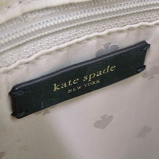 ケイト・スペード ニューヨーク Kate Spade バッグ レディース ブランド ハンドバッグ レザー ダークグリーン シンプル ゴールド金具 深緑_画像6
