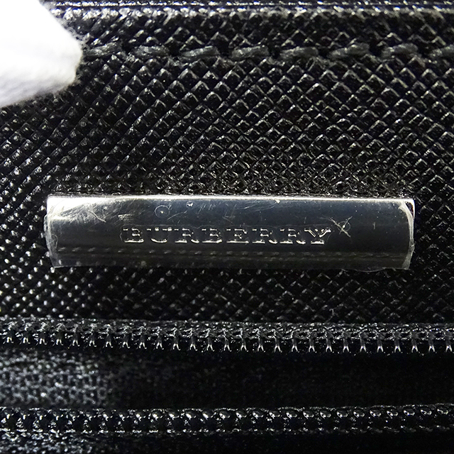  Burberry BURBERRY сумка мужской бренд клатч ручная сумочка кожа черный простой взрослый модный чёрный серебряный металлические принадлежности 